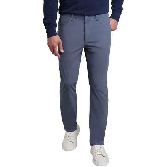 NEW Kirkland Signature Men's 30x29 Commuter Pants Navy 4-Way Stretch - Picture 1 of 8